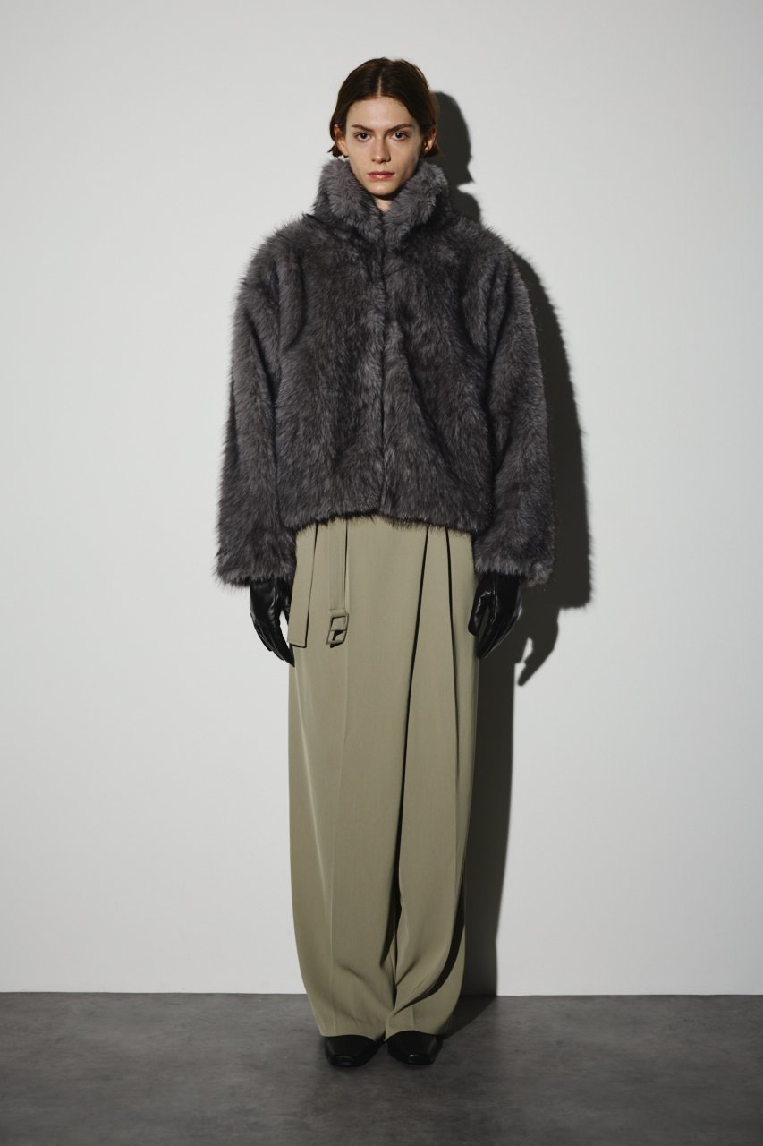 【リムアーク/RIM.ARK】のHigh collar faux fur jacket/ジャケット 人気、トレンドファッション・服の通販 founy(ファニー) 　ファッション　Fashion　レディースファッション　Fashion for Women　アウター　Coat / Outerwear Collection　レディースジャケット・軽アウター　Jackets　シンプル　Simple, Minimal　ジャケット　Jacket, Outerwear　バランス　Balance, Style Balance　フェイクファー　Faux Fur, Imitation Fur　A/W・秋冬　Autumn/Winter　other-4|ID: prp329100004620237 ipo3291000000033662042