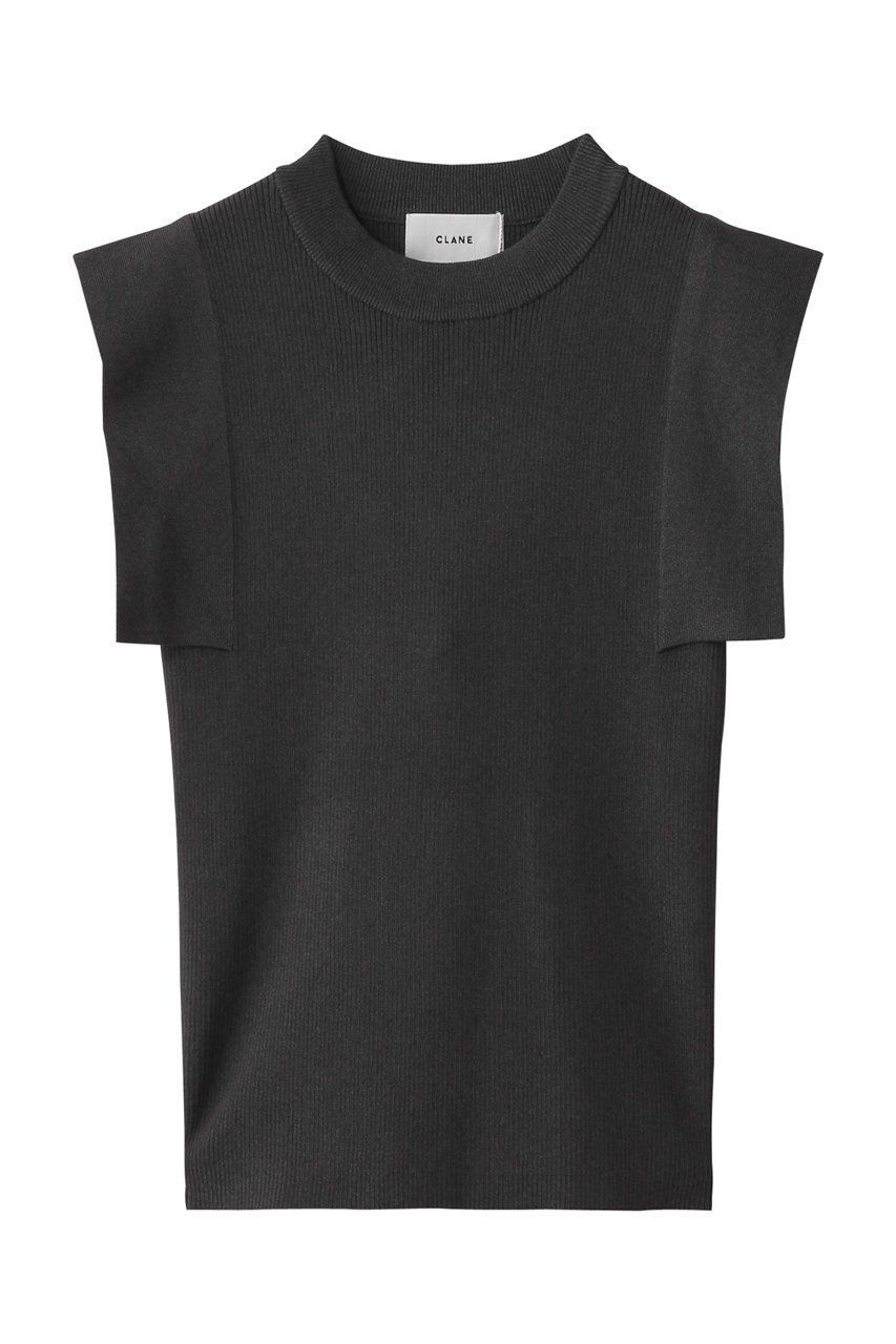 【クラネ/CLANE】のSQUARE SLEEVE KNIT TOPS/ニット 人気、トレンドファッション・服の通販 founy(ファニー) 　ファッション　Fashion　レディースファッション　Fashion for Women　トップス・カットソー　Cut & Sew Tops　ニット　Knit Tops & Sweaters　カジュアルプルオーバー・ニットトップス　Pullovers & Knit Tops / Casual Pullovers　2025年　2025　2025-2026秋冬・A/W　Autumn/Winter 2025–26 AW25–26　スクエア　Square, Square Shape　スリーブ　Sleeve, Long Sleeve / Short Sleeve　フィット　Fit, Slim Fit　ボトム　Bottoms, Lower Wear　モダン　Modern, Contemporary　無地　Plain, Solid Color　A/W・秋冬　Autumn/Winter　 other-1|ID: prp329100004620243 ipo3291000000033138531
