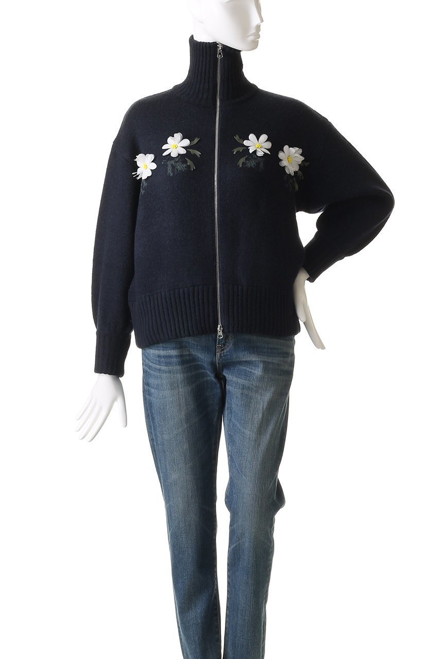 【ミュベール/MUVEIL】のリスジャカードジップカーディガン 人気、トレンドファッション・服の通販 founy(ファニー) 　ファッション　Fashion　レディースファッション　Fashion for Women　トップス・カットソー　Cut & Sew Tops　ニット　Knit Tops & Sweaters　カーディガン・羽織り　Layered Style Cardigans　2025年　2025　2025-2026秋冬・A/W　Autumn/Winter 2025–26 AW25–26　カーディガン　Cardigan, Knitwear　フロント　Front, Front Design　モチーフ　Motif, Design Theme　A/W・秋冬　Autumn/Winter　other-2|ID: prp329100004620245 ipo3291000000033138556
