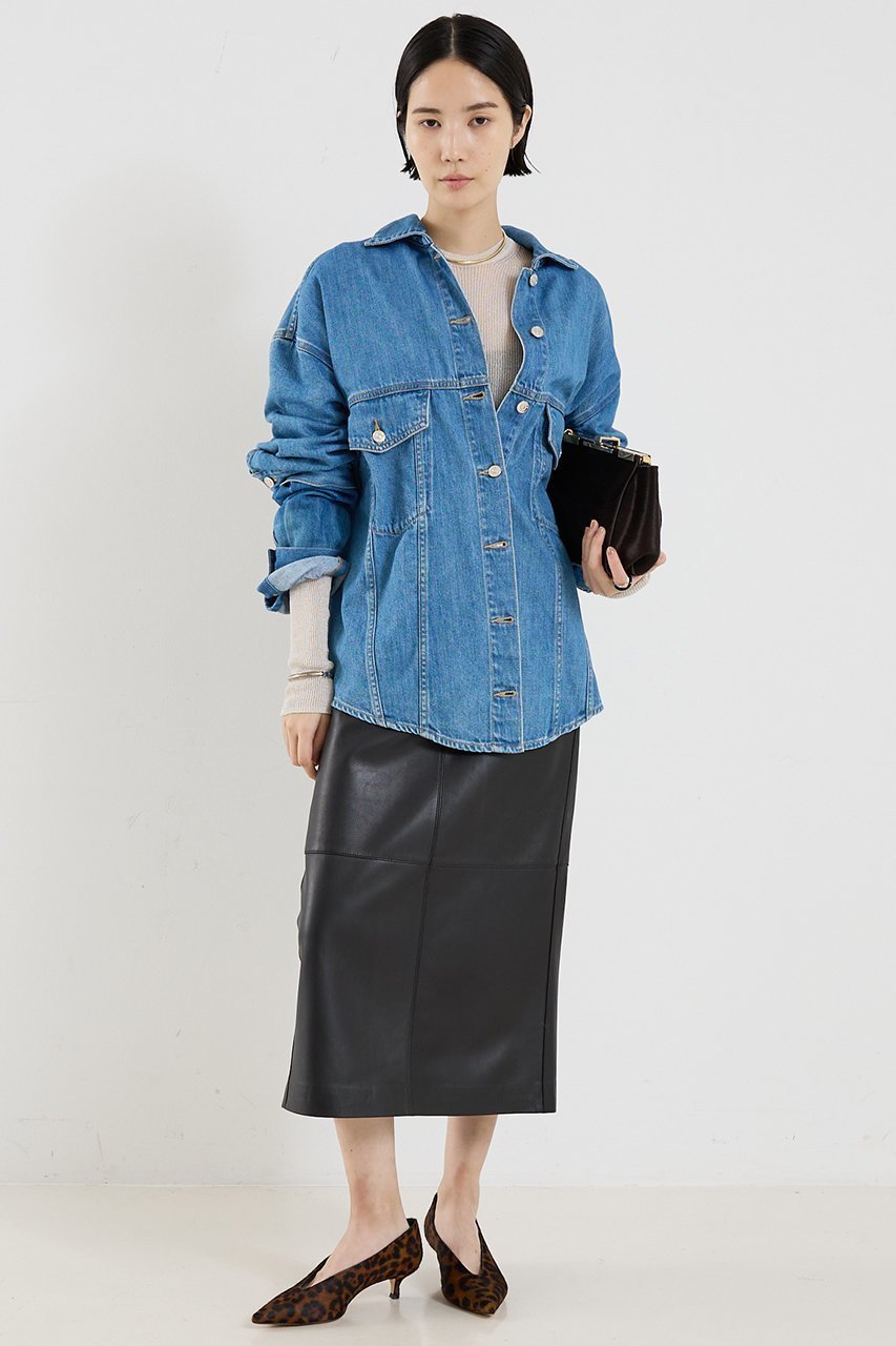 【ザ ストア バイ シー/THE STORE by C】の【COCUCA】ラムレザースカート 人気、トレンドファッション・服の通販 founy(ファニー) 　ファッション　Fashion　レディースファッション　Fashion for Women　スカート　Skirts　ロングスカート　Long Skirts / Maxi & Midi Skirts　おすすめ　Recommended / Our Picks　なめらか　Smooth, Silky Texture　エレガント 上品　Elegant　フランス　France, French　ロング　Long, Long-Length　other-3|ID: prp329100004620264 ipo3291000000035560900