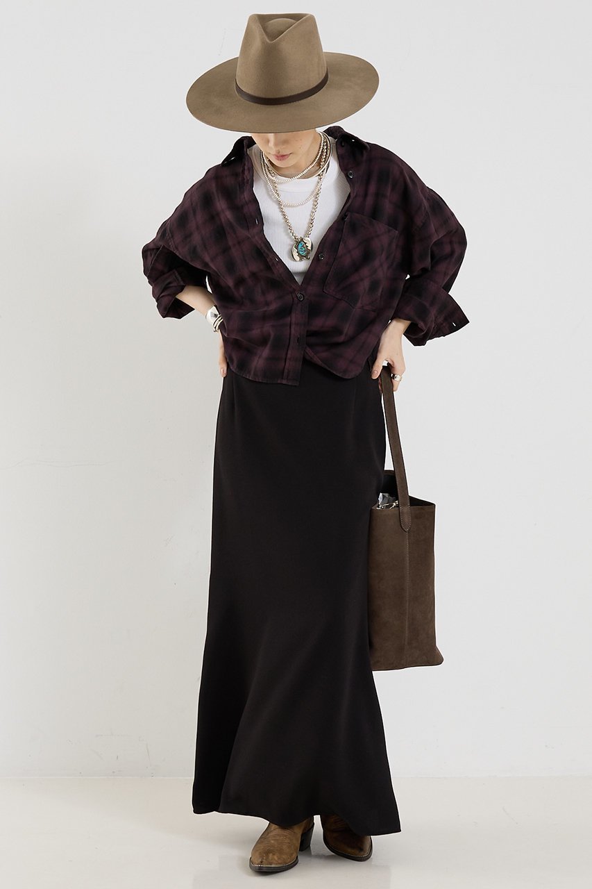 【ザ ストア バイ シー/THE STORE by C】の【COCUCA】ライトダブルサテンスカート 人気、トレンドファッション・服の通販 founy(ファニー) 　ファッション　Fashion　レディースファッション　Fashion for Women　スカート　Skirts　ロングスカート　Long Skirts / Maxi & Midi Skirts　2025年　2025　2025-2026秋冬・A/W　Autumn/Winter 2025–26 AW25–26　おすすめ　Recommended / Our Picks　なめらか　Smooth, Silky Texture　エレガント 上品　Elegant　サテン　Satin, Glossy Fabric　ダウン　Down, Puffer　トレンド　Trend, Trending Now　フェミニン　Feminine, Girly　フォーマル　Formal, Dressy　ロング　Long, Long-Length　A/W・秋冬　Autumn/Winter　other-6|ID: prp329100004620266 ipo3291000000033138689