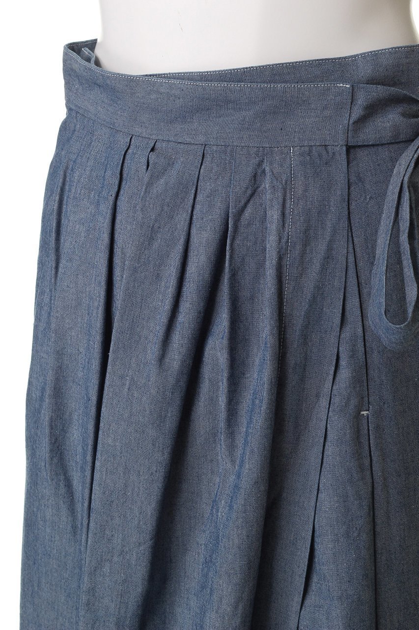 【マイ ウィークネス/MY WEAKNESS】のChambray Skirt 人気、トレンドファッション・服の通販 founy(ファニー) 　ファッション　Fashion　レディースファッション　Fashion for Women　スカート　Skirts　ロングスカート　Long Skirts / Maxi & Midi Skirts　ギャザー　Gathered, Ruffled　シャンブレー　Chambray, Denim-Like Fabric　フィット　Fit, Slim Fit　フレア　Flare, Flared　ラップ　Wrap, Wrap Design　リボン　Ribbon, Bow　ロング　Long, Long-Length　新作・新入荷　New Arrivals / New In　other-5|ID: prp329100004620268 ipo3291000000033138706
