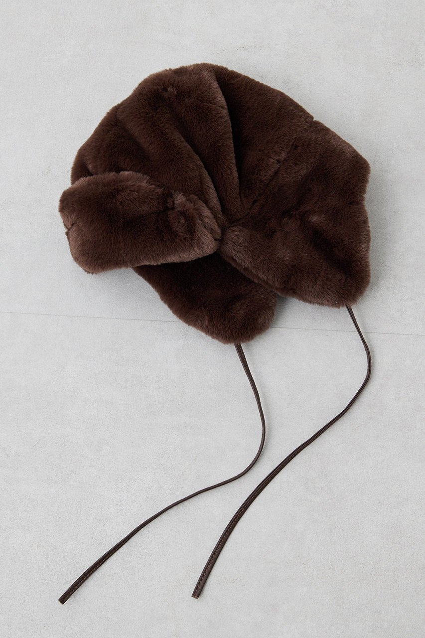 【ウィムガゼット/Whim Gazette】の【Hoaw.】フライトCAP 人気、トレンドファッション・服の通販 founy(ファニー) 　ファッション　Fashion　レディースファッション　Fashion for Women　トップス・カットソー　Cut & Sew Tops　ニット　Knit Tops & Sweaters　キャップ&ハット　Hats & Caps　アクセサリー　Fashion Accessories　キャップ　Cap, Baseball Cap　コンパクト　Compact, Small Size　シューズ　Shoes, Footwear　なめらか　Smooth, Silky Texture　フィット　Fit, Slim Fit　フェイクファー　Faux Fur, Imitation Fur　フォルム　Silhouette, Form　帽子　Hat, Headwear　防寒　Cold Protection, Winter-Ready　エレガント 上品　Elegant　other-5|ID: prp329100004621128 ipo3291000000035375151