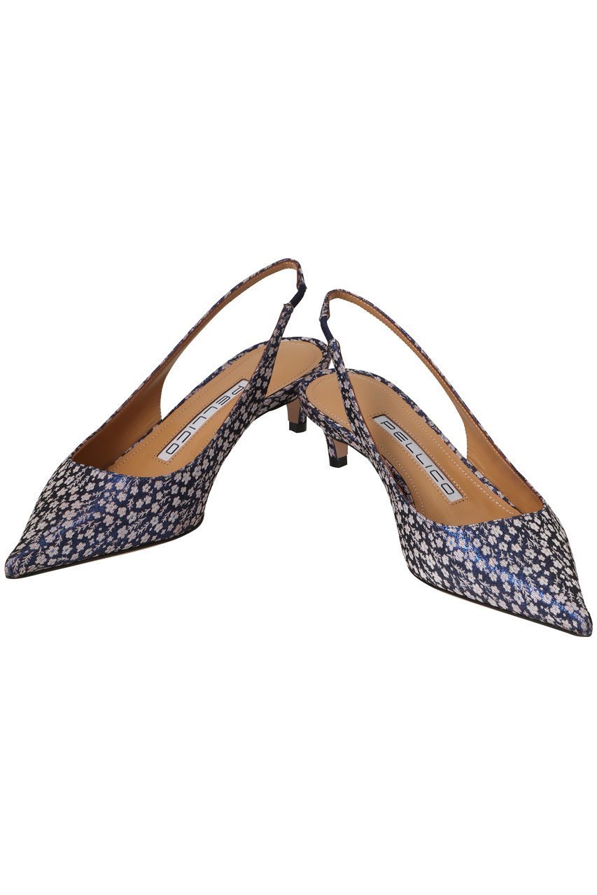 【ペリーコ/PELLICO】の【ELLE SHOP限定】CUORE フラワージャカードバックストラップパンプス 人気、トレンドファッション・服の通販 founy(ファニー) 　ファッション　Fashion　レディースファッション　Fashion for Women　バッグ　Bags　おすすめ　Recommended / Our Picks　アンクル　Ankle-Length Design　ジャカード／ジャガード　Jacquard, Woven Pattern　フラワー　Flower, Floral　マニッシュ　Mannish, Boyish　ラップ　Wrap, Wrap Design　other-5|ID: prp329100004621133 ipo3291000000035375193