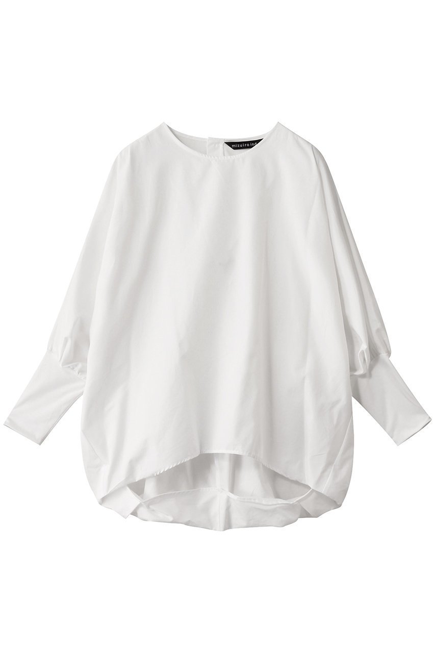 【ミズイロ インド/mizuiro ind】のcrew neck cocoon P/O プルオーバー インテリア・キッズ・メンズ・レディースファッション・服の通販 founy(ファニー) 　ファッション　Fashion　レディースファッション　Fashion for Women　トップス・カットソー　Cut & Sew Tops　シャツ・ブラウス・オフィスカジュアル　Elegant Blouses & Button-Ups　ロングTシャツ・Tシャツ　Longline T-Shirts & Tees　カジュアルプルオーバー・ニットトップス　Pullovers & Knit Tops / Casual Pullovers　カットソー・ベーシックTシャツ　Cut-and-Sewn Tops / Stretch Tees & Basics　2025年　2025　2025-2026秋冬・A/W　Autumn/Winter 2025–26 AW25–26　シンプル　Simple, Minimal　スラックス　Slacks, Dress Pants　スリーブ　Sleeve, Long Sleeve / Short Sleeve　デニム　Denim, Jeans Material　フィット　Fit, Slim Fit　ロング　Long, Long-Length　A/W・秋冬　Autumn/Winter　off white|ID: prp329100004621141 ipo3291000000033154854
