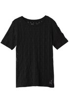 【エリオポール/heliopole】のRUSSELL RACE Tシャツ 人気、トレンドファッション・服の通販 founy(ファニー) ファッション Fashion レディースファッション Fashion for Women トップス・カットソー Cut & Sew Tops シャツ・ブラウス・オフィスカジュアル Elegant Blouses & Button-Ups ロングTシャツ・Tシャツ Longline T-Shirts & Tees カットソー・ベーシックTシャツ Cut-and-Sewn Tops / Stretch Tees & Basics 2025年 2025 2025-2026秋冬・A/W Autumn/Winter 2025–26 AW25–26 コンパクト Compact, Small Size ショート Short, Short Length スリーブ Sleeve, Long Sleeve / Short Sleeve ダウン Down, Puffer デニム Denim, Jeans Material ラッセル Raschel, Raschel Lace レース Lace, Lace Fabric エレガント 上品 Elegant A/W・秋冬 Autumn/Winter thumbnail ブラック|ID: prp329100004621143 ipo3291000000033154869