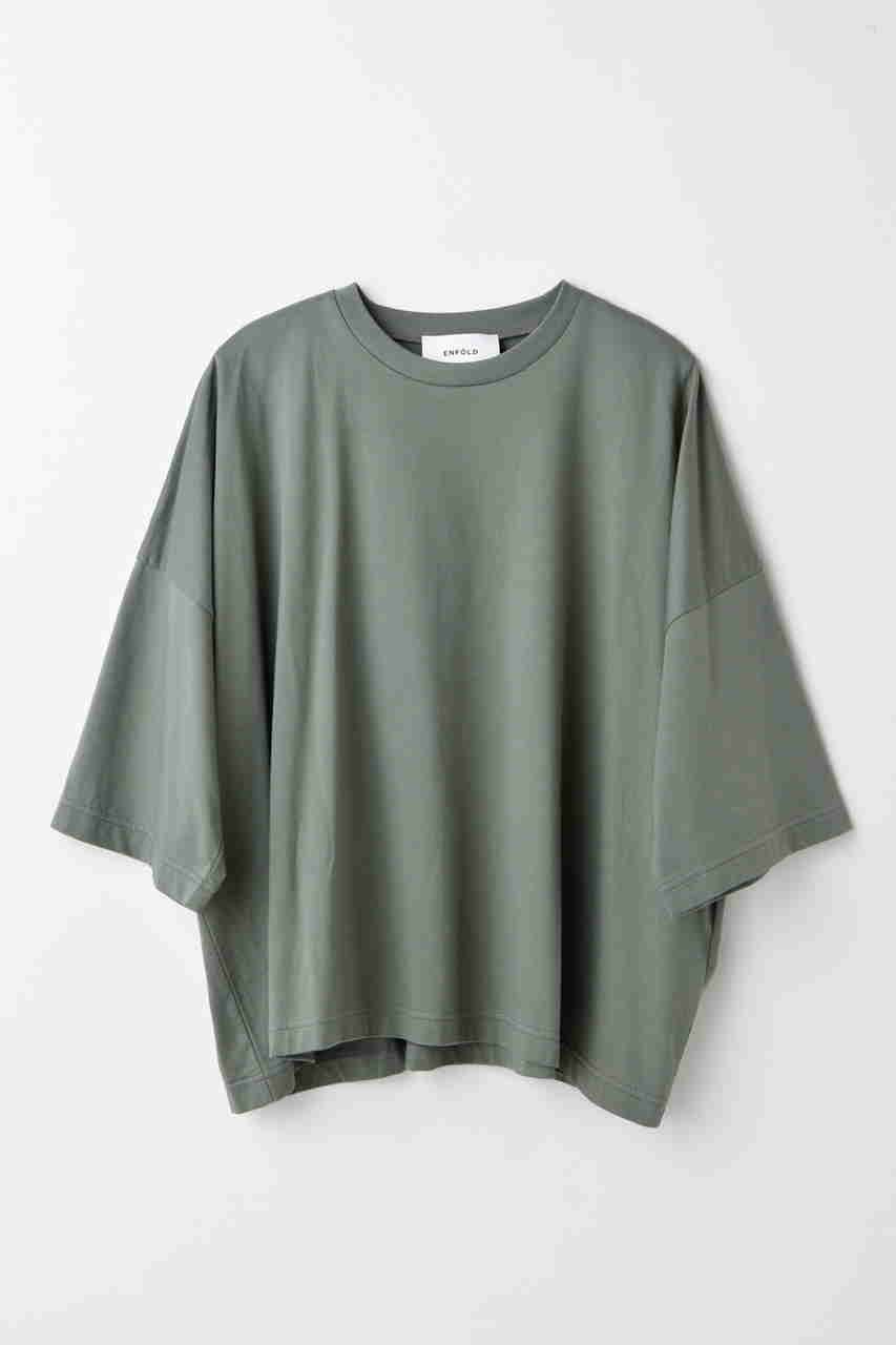 【エンフォルド/ENFOLD】のBOX T-SHIRT/Tシャツ インテリア・キッズ・メンズ・レディースファッション・服の通販 founy(ファニー) ファッション Fashion レディースファッション Fashion for Women トップス・カットソー Cut & Sew Tops シャツ・ブラウス・オフィスカジュアル Elegant Blouses & Button-Ups ロングTシャツ・Tシャツ Longline T-Shirts & Tees カットソー・ベーシックTシャツ Cut-and-Sewn Tops / Stretch Tees & Basics おすすめ Recommended / Our Picks ショート Short, Short Length スリーブ Sleeve, Long Sleeve / Short Sleeve ルーズ Loose, Oversized グレー|ID: prp329100004621159 ipo3291000000033154953