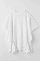 【エンフォルド/ENFOLD】のCURVE-SILHOUETTE T-SHIRT/Tシャツ 人気、トレンドファッション・服の通販 founy(ファニー) ファッション Fashion レディースファッション Fashion for Women トップス・カットソー Cut & Sew Tops シャツ・ブラウス・オフィスカジュアル Elegant Blouses & Button-Ups ロングTシャツ・Tシャツ Longline T-Shirts & Tees カットソー・ベーシックTシャツ Cut-and-Sewn Tops / Stretch Tees & Basics ショート Short, Short Length スリーブ Sleeve, Long Sleeve / Short Sleeve フロント Front, Front Design ベスト Vest, Waistcoat 今季 This Season, Current Season thumbnail ホワイト|ID: prp329100004621163 ipo3291000000036063184