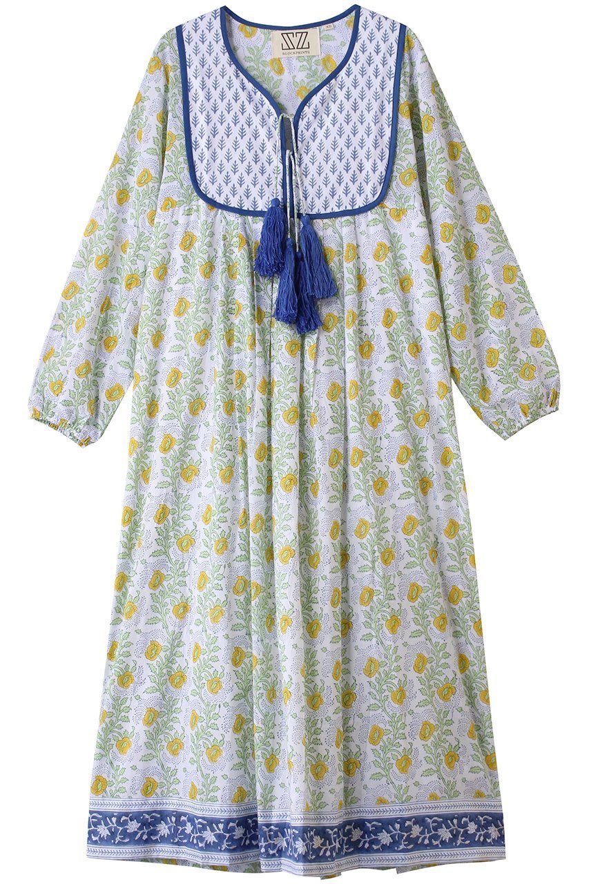 【エスゼット ブロックプリント/SZ Blockprints】のKITTY DRESS ESSA タッセル付きコットンドレス 人気、トレンドファッション・服の通販 founy(ファニー) 　ファッション　Fashion　レディースファッション　Fashion for Women　ワンピース　Dresses　フォーマル・パーティードレス・結婚式用ドレス　Elegant & Casual Dresses　チュニック　Tunic Tops & Dresses　2025年　2025　2025-2026秋冬・A/W　Autumn/Winter 2025–26 AW25–26　キルティング　Quilted, Quilting　タッセル　Tassel, Fringe　チュニック　Tunic, Long Top　ドレス　Dress, One-Piece　フラワー　Flower, Floral　モチーフ　Motif, Design Theme　A/W・秋冬　Autumn/Winter　 other-1|ID: prp329100004621166 ipo3291000000033154984