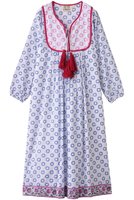 【エスゼット ブロックプリント/SZ Blockprints】のKITTY DRESS DAFFODIL タッセル付きドレス 人気、トレンドファッション・服の通販 founy(ファニー) ファッション Fashion レディースファッション Fashion for Women ワンピース Dresses フォーマル・パーティードレス・結婚式用ドレス Elegant & Casual Dresses チュニック Tunic Tops & Dresses 2025年 2025 2025-2026秋冬・A/W Autumn/Winter 2025–26 AW25–26 オリエンタル Oriental Pattern タッセル Tassel, Fringe チュニック Tunic, Long Top ドレス Dress, One-Piece プリント Print, Printed Pattern リラックス Relax, Relaxed Fit A/W・秋冬 Autumn/Winter |ID:prp329100004621169