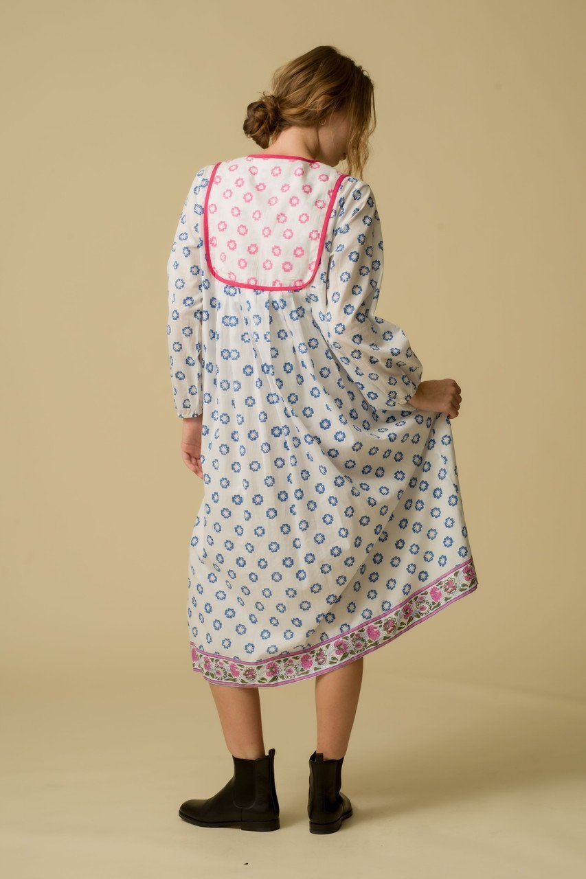 【エスゼット ブロックプリント/SZ Blockprints】のKITTY DRESS DAFFODIL タッセル付きドレス 人気、トレンドファッション・服の通販 founy(ファニー) 　ファッション　Fashion　レディースファッション　Fashion for Women　ワンピース　Dresses　フォーマル・パーティードレス・結婚式用ドレス　Elegant & Casual Dresses　チュニック　Tunic Tops & Dresses　オリエンタル　Oriental Pattern　タッセル　Tassel, Fringe　チュニック　Tunic, Long Top　ドレス　Dress, One-Piece　プリント　Print, Printed Pattern　リラックス　Relax, Relaxed Fit　other-7|ID: prp329100004621169 ipo3291000000033181905
