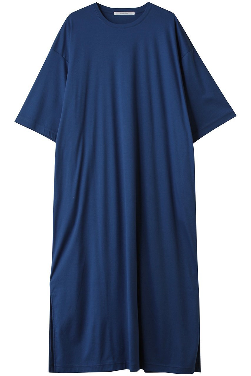 【ミディウミソリッド/MIDIUMISOLID】のrelax slit OP ワンピース インテリア・キッズ・メンズ・レディースファッション・服の通販 founy(ファニー) 　ファッション　Fashion　レディースファッション　Fashion for Women　ワンピース　Dresses　チュニック　Tunic Tops & Dresses　シンプル　Simple, Minimal　スリット　Slit, Slit Detail　チュニック　Tunic, Long Top　リラックス　Relax, Relaxed Fit　ロング　Long, Long-Length　新作・新入荷　New Arrivals / New In　blue|ID: prp329100004621179 ipo3291000000033155062