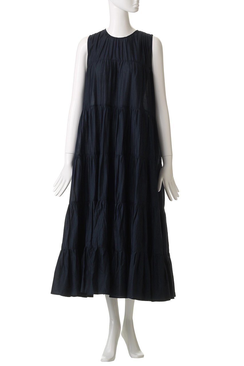 【マーレット/MERLETTE】の【日本限定】CARON クルーネックアンクル丈ティアードドレス 人気、トレンドファッション・服の通販 founy(ファニー) 　ファッション　Fashion　レディースファッション　Fashion for Women　ワンピース　Dresses　フォーマル・パーティードレス・結婚式用ドレス　Elegant & Casual Dresses　チュニック　Tunic Tops & Dresses　インナー　Innerwear　カットソー　Cut and Sewn Top　タートルネック　Turtleneck, High Neck　チュニック　Tunic, Long Top　ドレス　Dress, One-Piece　マキシ　Maxi, Full Length　エレガント 上品　Elegant　人気　Popular, Best Seller　新作・新入荷　New Arrivals / New In　other-2|ID: prp329100004621181 ipo3291000000033155073
