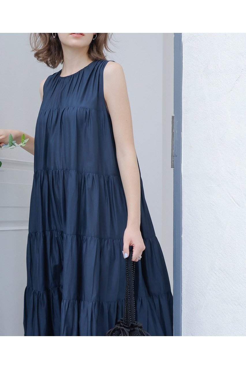 【マーレット/MERLETTE】の【日本限定】CARON クルーネックアンクル丈ティアードドレス 人気、トレンドファッション・服の通販 founy(ファニー) 　ファッション　Fashion　レディースファッション　Fashion for Women　ワンピース　Dresses　フォーマル・パーティードレス・結婚式用ドレス　Elegant & Casual Dresses　チュニック　Tunic Tops & Dresses　インナー　Innerwear　カットソー　Cut and Sewn Top　タートルネック　Turtleneck, High Neck　チュニック　Tunic, Long Top　ドレス　Dress, One-Piece　マキシ　Maxi, Full Length　エレガント 上品　Elegant　人気　Popular, Best Seller　新作・新入荷　New Arrivals / New In　other-6|ID: prp329100004621181 ipo3291000000033155080