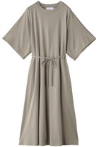 【グラフペーパー/Graphpaper】のTri Spun Cotton Kimono Sleeve Dress/ドレス・ワンピース グレージュ|ID:prp329100004621182