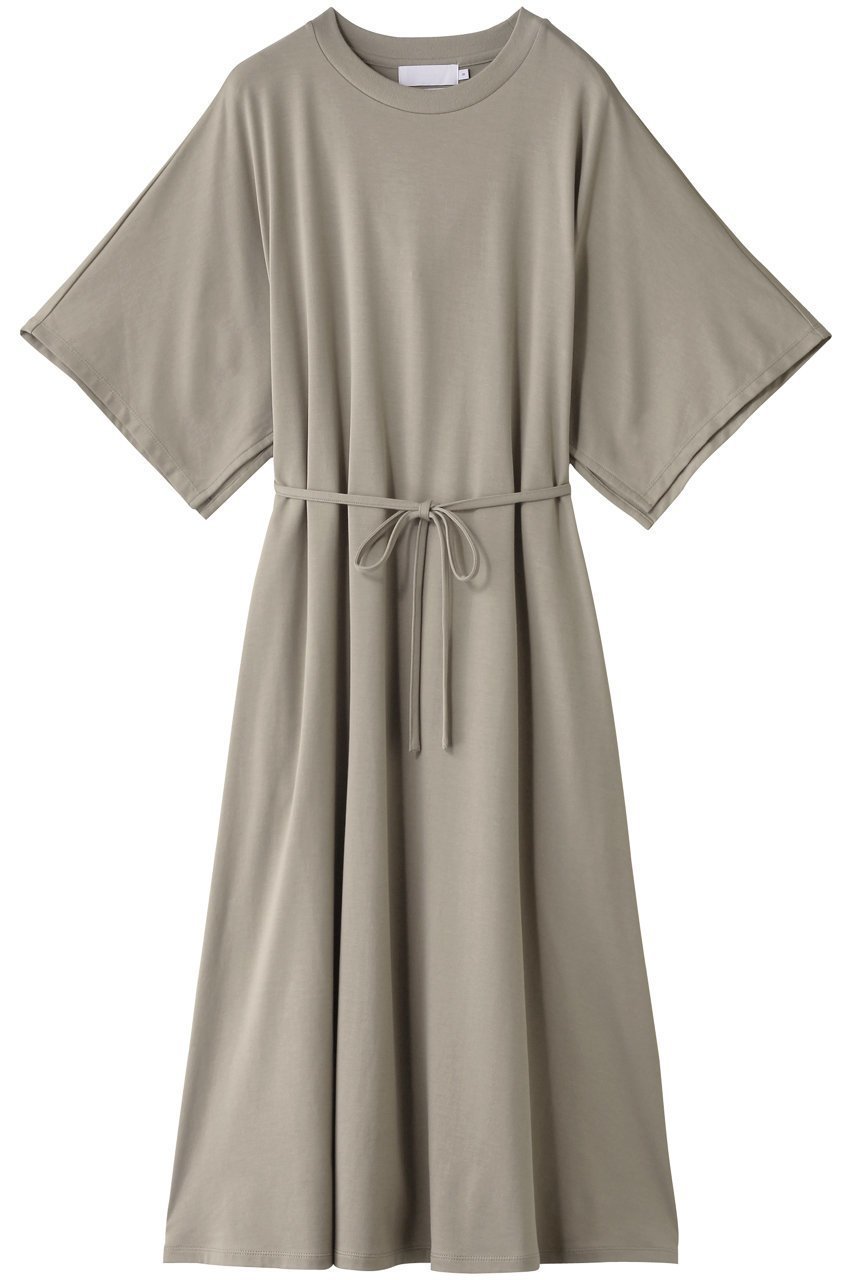 【グラフペーパー/Graphpaper】のTri Spun Cotton Kimono Sleeve Dress/ドレス・ワンピース インテリア・キッズ・メンズ・レディースファッション・服の通販 founy(ファニー) 　ファッション　Fashion　レディースファッション　Fashion for Women　ワンピース　Dresses　フォーマル・パーティードレス・結婚式用ドレス　Elegant & Casual Dresses　チュニック　Tunic Tops & Dresses　2025年　2025　2025-2026秋冬・A/W　Autumn/Winter 2025–26 AW25–26　シンプル　Simple, Minimal　スリット　Slit, Slit Detail　チュニック　Tunic, Long Top　ドレス　Dress, One-Piece　ドレープ　Drape, Draping Fabric　ロング　Long, Long-Length　A/W・秋冬　Autumn/Winter　グレージュ|ID: prp329100004621182 ipo3291000000033155084