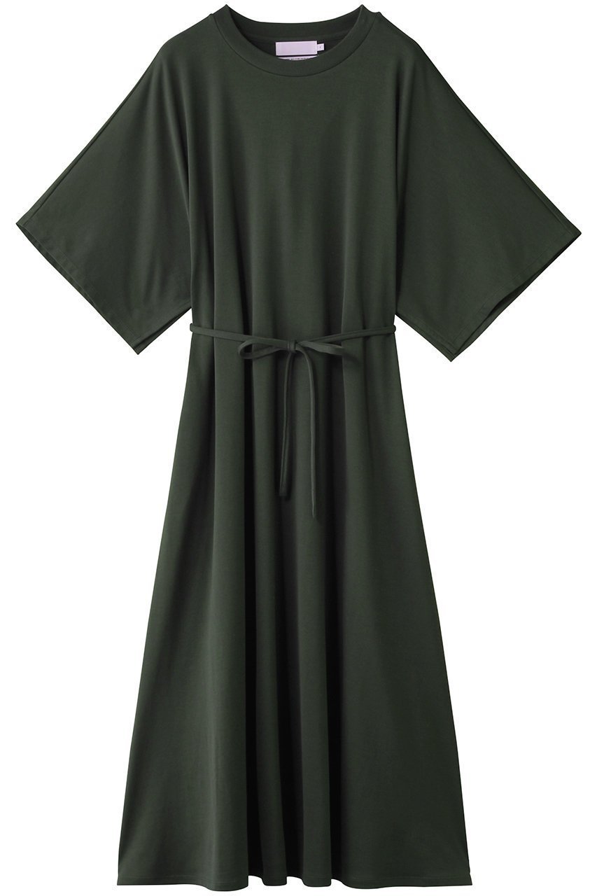 【グラフペーパー/Graphpaper】のTri Spun Cotton Kimono Sleeve Dress/ドレス・ワンピース インテリア・キッズ・メンズ・レディースファッション・服の通販 founy(ファニー) 　ファッション　Fashion　レディースファッション　Fashion for Women　ワンピース　Dresses　フォーマル・パーティードレス・結婚式用ドレス　Elegant & Casual Dresses　チュニック　Tunic Tops & Dresses　2025年　2025　2025-2026秋冬・A/W　Autumn/Winter 2025–26 AW25–26　シンプル　Simple, Minimal　スリット　Slit, Slit Detail　チュニック　Tunic, Long Top　ドレス　Dress, One-Piece　ドレープ　Drape, Draping Fabric　ロング　Long, Long-Length　A/W・秋冬　Autumn/Winter　グリーン|ID: prp329100004621182 ipo3291000000033155086