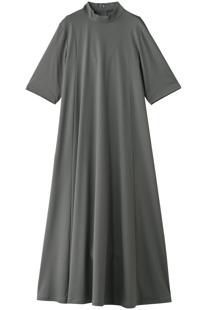 【グラフペーパー/Graphpaper】のFine Smooth Mock Neck Panel Line Dress/ドレス・ワンピース インテリア・キッズ・メンズ・レディースファッション・服の通販 founy(ファニー) 　ファッション　Fashion　レディースファッション　Fashion for Women　ワンピース　Dresses　フォーマル・パーティードレス・結婚式用ドレス　Elegant & Casual Dresses　チュニック　Tunic Tops & Dresses　2025年　2025　2025-2026秋冬・A/W　Autumn/Winter 2025–26 AW25–26　エレガント 上品　Elegant　スリーブ　Sleeve, Long Sleeve / Short Sleeve　チュニック　Tunic, Long Top　ドレス　Dress, One-Piece　ドレープ　Drape, Draping Fabric　ハーフ　Half, Half-Length　モックネック　Mock Neck, Short Turtleneck　ロング　Long, Long-Length　A/W・秋冬　Autumn/Winter　グレー|ID: prp329100004621184 ipo3291000000033155098