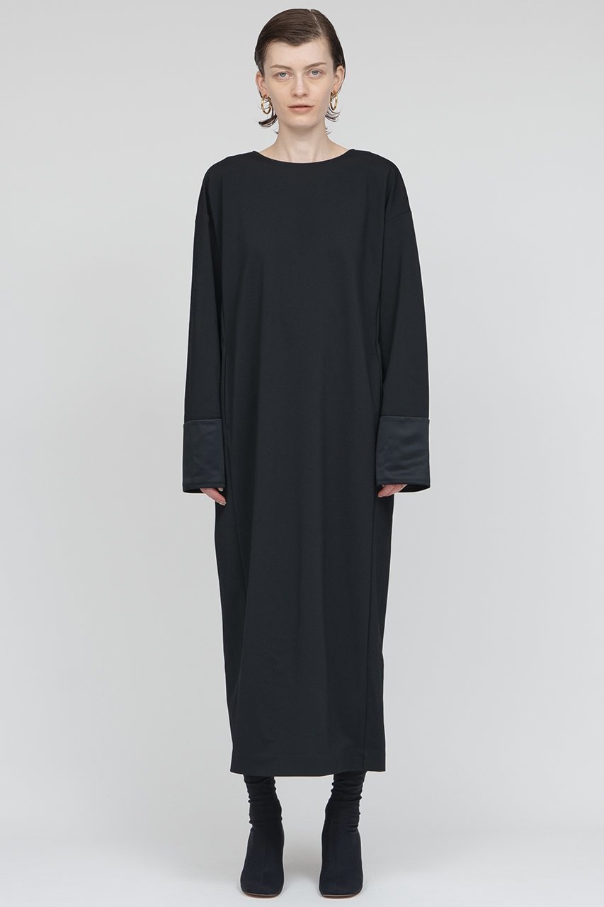 【イロット/IIROT】のツイル ジャージー ドレス 人気、トレンドファッション・服の通販 founy(ファニー) 　ファッション　Fashion　レディースファッション　Fashion for Women　ワンピース　Dresses　フォーマル・パーティードレス・結婚式用ドレス　Elegant & Casual Dresses　チュニック　Tunic Tops & Dresses　エレガント 上品　Elegant　カフス　Cuff Design　チュニック　Tunic, Long Top　ツイル　Twist, Twisted Detail　ドレス　Dress, One-Piece　ロング　Long, Long-Length　other-8|ID: prp329100004621188 ipo3291000000033155153
