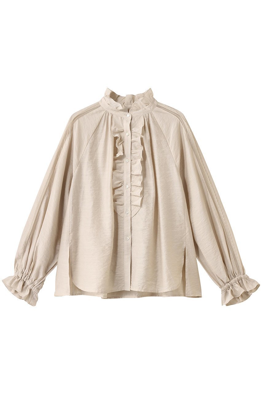 【マリリンムーン/MARILYN MOON】のシアージャボレースブラウス 人気、トレンドファッション・服の通販 founy(ファニー) 　ファッション　Fashion　レディースファッション　Fashion for Women　トップス・カットソー　Cut & Sew Tops　シャツ・ブラウス・オフィスカジュアル　Elegant Blouses & Button-Ups　2025年　2025　2025-2026秋冬・A/W　Autumn/Winter 2025–26 AW25–26　おすすめ　Recommended / Our Picks　ギャザー　Gathered, Ruffled　クラシック　Classic, Timeless Style　シアー　Sheer, See-Through　スリーブ　Sleeve, Long Sleeve / Short Sleeve　バランス　Balance, Style Balance　フリル　Frill, Ruffle　モダン　Modern, Contemporary　レース　Lace, Lace Fabric　ロング　Long, Long-Length　夏　Summer　A/W・秋冬　Autumn/Winter　 other-1|ID: prp329100004621189 ipo3291000000033155156