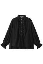 【マリリンムーン/MARILYN MOON】のシアージャボレースブラウス ブラック|ID: prp329100004621189 ipo3291000000035375380