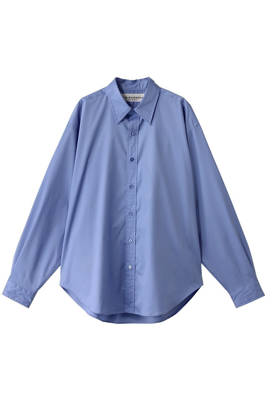 【シンゾーン/Shinzone】のアンクルシャツ インテリア・キッズ・メンズ・レディースファッション・服の通販 founy(ファニー) 　ファッション　Fashion　レディースファッション　Fashion for Women　トップス・カットソー　Cut & Sew Tops　シャツ・ブラウス・オフィスカジュアル　Elegant Blouses & Button-Ups　2025年　2025　2025-2026秋冬・A/W　Autumn/Winter 2025–26 AW25–26　アンクル　Ankle-Length Design　コンパクト　Compact, Small Size　スリーブ　Sleeve, Long Sleeve / Short Sleeve　ツイル　Twist, Twisted Detail　ロング　Long, Long-Length　A/W・秋冬　Autumn/Winter　ブルー|ID: prp329100004621192 ipo3291000000033155185