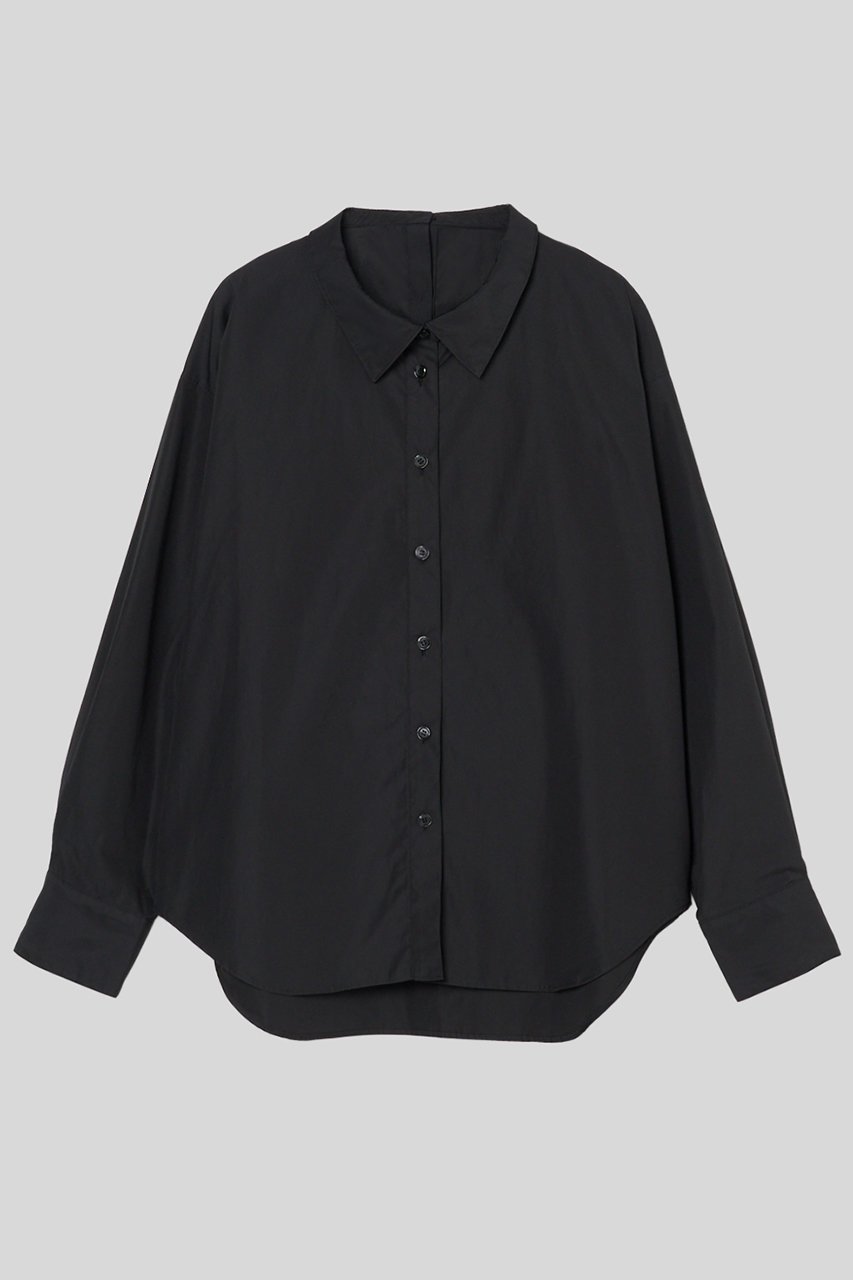 【イロット/IIROT】のSupima Cotton シャツ インテリア・キッズ・メンズ・レディースファッション・服の通販 founy(ファニー) 　ファッション　Fashion　レディースファッション　Fashion for Women　トップス・カットソー　Cut & Sew Tops　シャツ・ブラウス・オフィスカジュアル　Elegant Blouses & Button-Ups　クラシカル　Classical, Vintage-Inspired　スリーブ　Sleeve, Long Sleeve / Short Sleeve　ロング　Long, Long-Length　エレガント 上品　Elegant　ブラック|ID: prp329100004621199 ipo3291000000035964845