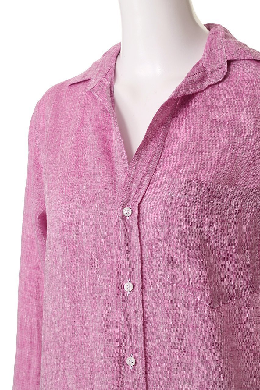 【フランク&アイリーン/Frank&Eileen】のRORY イタリアンリネン パープル ロングシャツ 人気、トレンドファッション・服の通販 founy(ファニー) 　ファッション　Fashion　レディースファッション　Fashion for Women　トップス・カットソー　Cut & Sew Tops　シャツ・ブラウス・オフィスカジュアル　Elegant Blouses & Button-Ups　スリーブ　Sleeve, Long Sleeve / Short Sleeve　パープル　Purple, Violet　リネン　Linen, Linen Fabric　ロング　Long, Long-Length　羽織　Haori, Light Jacket　other-5|ID: prp329100004621203 ipo3291000000035375410