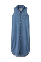 【フランク&アイリーン/Frank&Eileen】のRORY SLEEVELESS イタリアンフェイマスデニム カラーロングシャツ 人気、トレンドファッション・服の通販 founy(ファニー) ファッション Fashion レディースファッション Fashion for Women トップス・カットソー Cut & Sew Tops シャツ・ブラウス・オフィスカジュアル Elegant Blouses & Button-Ups 2025年 2025 2025-2026秋冬・A/W Autumn/Winter 2025–26 AW25–26 スリーブ Sleeve, Long Sleeve / Short Sleeve ダメージ Distressed, Destroyed トレンド Trend, Trending Now ロング Long, Long-Length A/W・秋冬 Autumn/Winter |ID:prp329100004621205