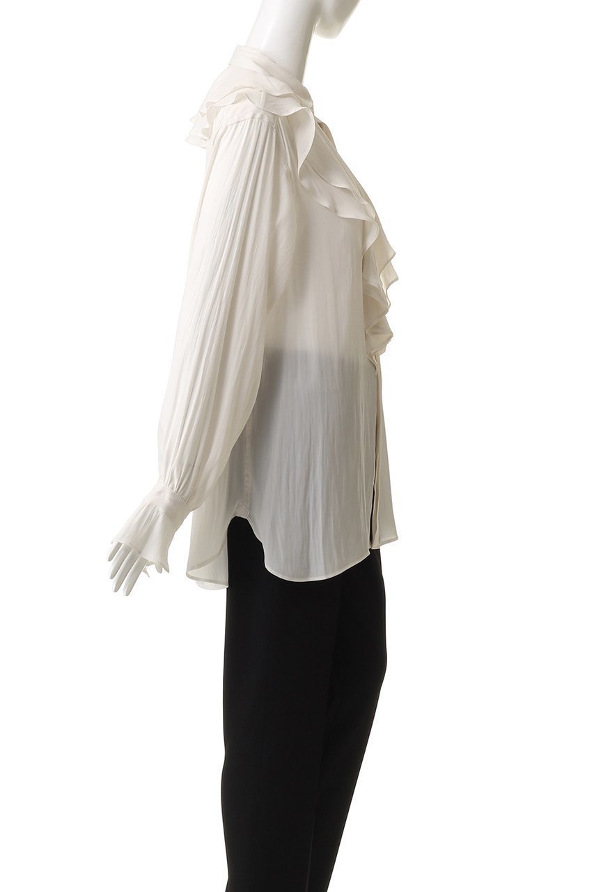 【オブラダ/Oblada】のラッフルシャツ(PLAIN) 人気、トレンドファッション・服の通販 founy(ファニー) 　ファッション　Fashion　レディースファッション　Fashion for Women　トップス・カットソー　Cut & Sew Tops　シャツ・ブラウス・オフィスカジュアル　Elegant Blouses & Button-Ups　2025年　2025　2025-2026秋冬・A/W　Autumn/Winter 2025–26 AW25–26　スリーブ　Sleeve, Long Sleeve / Short Sleeve　ラッフル　Ruffle, Frill　ロング　Long, Long-Length　エレガント 上品　Elegant　A/W・秋冬　Autumn/Winter　other-3|ID: prp329100004621208 ipo3291000000033155290