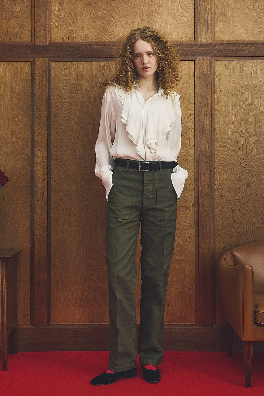 【オブラダ/Oblada】のラッフルシャツ(PLAIN) 人気、トレンドファッション・服の通販 founy(ファニー) 　ファッション　Fashion　レディースファッション　Fashion for Women　トップス・カットソー　Cut & Sew Tops　シャツ・ブラウス・オフィスカジュアル　Elegant Blouses & Button-Ups　スリーブ　Sleeve, Long Sleeve / Short Sleeve　ラッフル　Ruffle, Frill　ロング　Long, Long-Length　エレガント 上品　Elegant　other-7|ID: prp329100004621208 ipo3291000000033356672