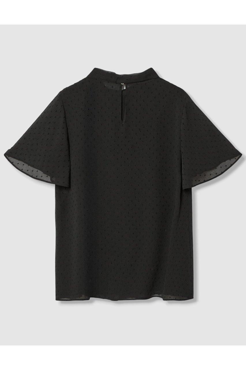 【アナイ/ANAYI】のカットドット楊柳ボウタイ ブラウス 人気、トレンドファッション・服の通販 founy(ファニー) 　ファッション　Fashion　レディースファッション　Fashion for Women　トップス・カットソー　Cut & Sew Tops　シャツ・ブラウス・オフィスカジュアル　Elegant Blouses & Button-Ups　2025年　2025　2025-2026秋冬・A/W　Autumn/Winter 2025–26 AW25–26　シアー　Sheer, See-Through　シフォン　Chiffon, Lightweight Fabric　ショート　Short, Short Length　ジャカード／ジャガード　Jacquard, Woven Pattern　スタンド　Stand Collar, Upright Stand　スリーブ　Sleeve, Long Sleeve / Short Sleeve　ドット　Polka Dot, Dot Pattern　フロント　Front, Front Design　エレガント 上品　Elegant　A/W・秋冬　Autumn/Winter　other-2|ID: prp329100004621219 ipo3291000000033155352