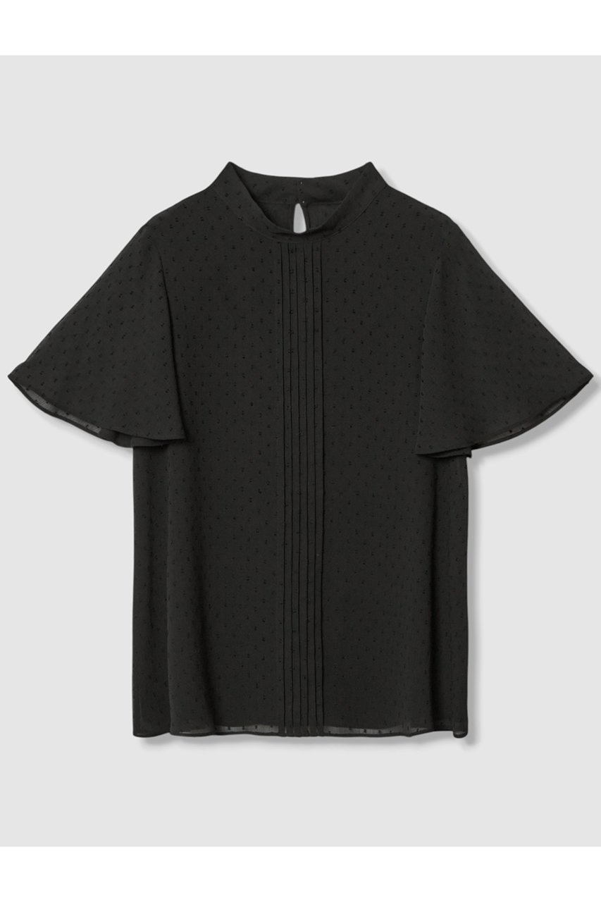 【アナイ/ANAYI】のカットドット楊柳ボウタイ ブラウス 人気、トレンドファッション・服の通販 founy(ファニー) 　ファッション　Fashion　レディースファッション　Fashion for Women　トップス・カットソー　Cut & Sew Tops　シャツ・ブラウス・オフィスカジュアル　Elegant Blouses & Button-Ups　2025年　2025　2025-2026秋冬・A/W　Autumn/Winter 2025–26 AW25–26　シアー　Sheer, See-Through　シフォン　Chiffon, Lightweight Fabric　ショート　Short, Short Length　ジャカード／ジャガード　Jacquard, Woven Pattern　スタンド　Stand Collar, Upright Stand　スリーブ　Sleeve, Long Sleeve / Short Sleeve　ドット　Polka Dot, Dot Pattern　フロント　Front, Front Design　エレガント 上品　Elegant　A/W・秋冬　Autumn/Winter　other-3|ID: prp329100004621219 ipo3291000000033155354