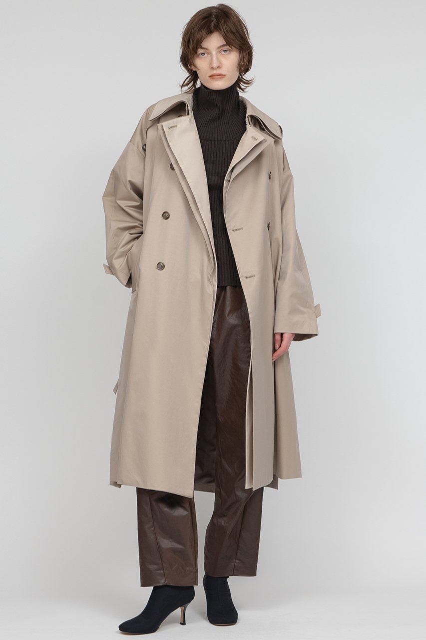 【イロット/IIROT】のハイ カウント コットン トレンチ コート 人気、トレンドファッション・服の通販 founy(ファニー) 　ファッション　Fashion　レディースファッション　Fashion for Women　アウター　Coat / Outerwear Collection　コート・ロングコート・ピーコート　Long Coats, Peacoats & More　トレンチコート / 春秋の定番アウター　Trench Coats　トレンチ　Trench, Trench Coat　モダン　Modern, Contemporary　ロング　Long, Long-Length　定番　Standard, Basic Item　other-8|ID: prp329100004621226 ipo3291000000035582385