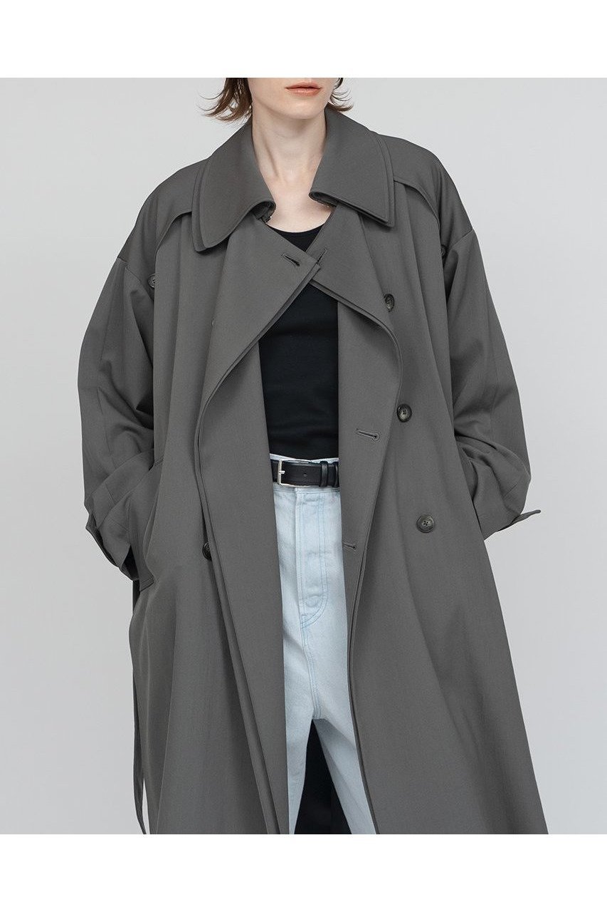 【イロット/IIROT】のギャバジン トレンチ コート 人気、トレンドファッション・服の通販 founy(ファニー) 　ファッション　Fashion　レディースファッション　Fashion for Women　アウター　Coat / Outerwear Collection　コート・ロングコート・ピーコート　Long Coats, Peacoats & More　トレンチコート / 春秋の定番アウター　Trench Coats　なめらか　Smooth, Silky Texture　トレンチ　Trench, Trench Coat　ロング　Long, Long-Length　other-8|ID: prp329100004621228 ipo3291000000033155433
