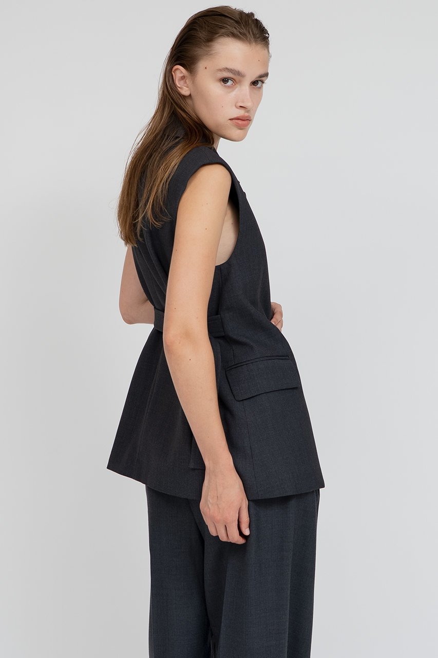 【イロット/IIROT】のウール ブレンド ベスト 人気、トレンドファッション・服の通販 founy(ファニー) 　ファッション　Fashion　レディースファッション　Fashion for Women　アウター　Coat / Outerwear Collection　レディースジャケット・軽アウター　Jackets　ジャケット　Jacket, Outerwear　バランス　Balance, Style Balance　ベスト　Vest, Waistcoat　ボトム　Bottoms, Lower Wear　other-6|ID: prp329100004621230 ipo3291000000035964936