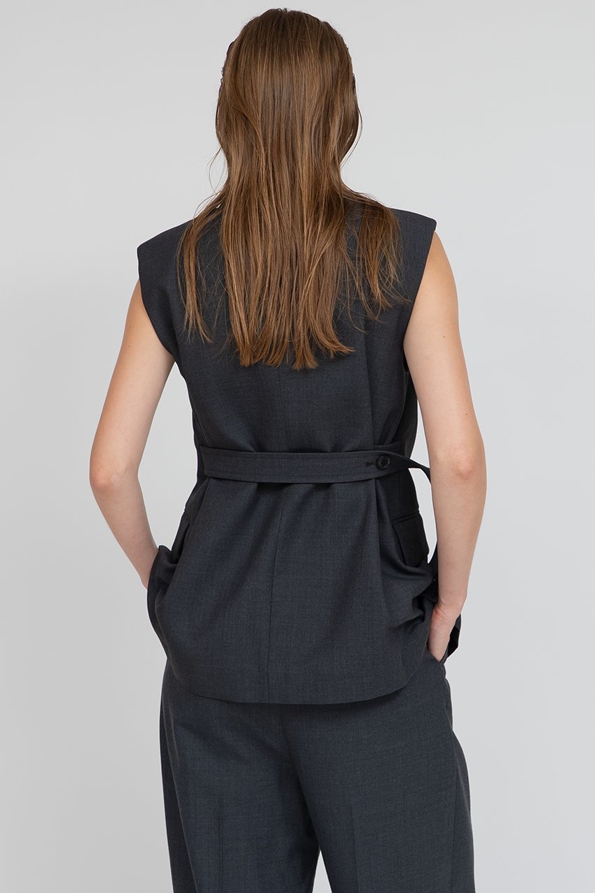 【イロット/IIROT】のウール ブレンド ベスト 人気、トレンドファッション・服の通販 founy(ファニー) 　ファッション　Fashion　レディースファッション　Fashion for Women　アウター　Coat / Outerwear Collection　レディースジャケット・軽アウター　Jackets　ジャケット　Jacket, Outerwear　バランス　Balance, Style Balance　ベスト　Vest, Waistcoat　ボトム　Bottoms, Lower Wear　other-8|ID: prp329100004621230 ipo3291000000035964939