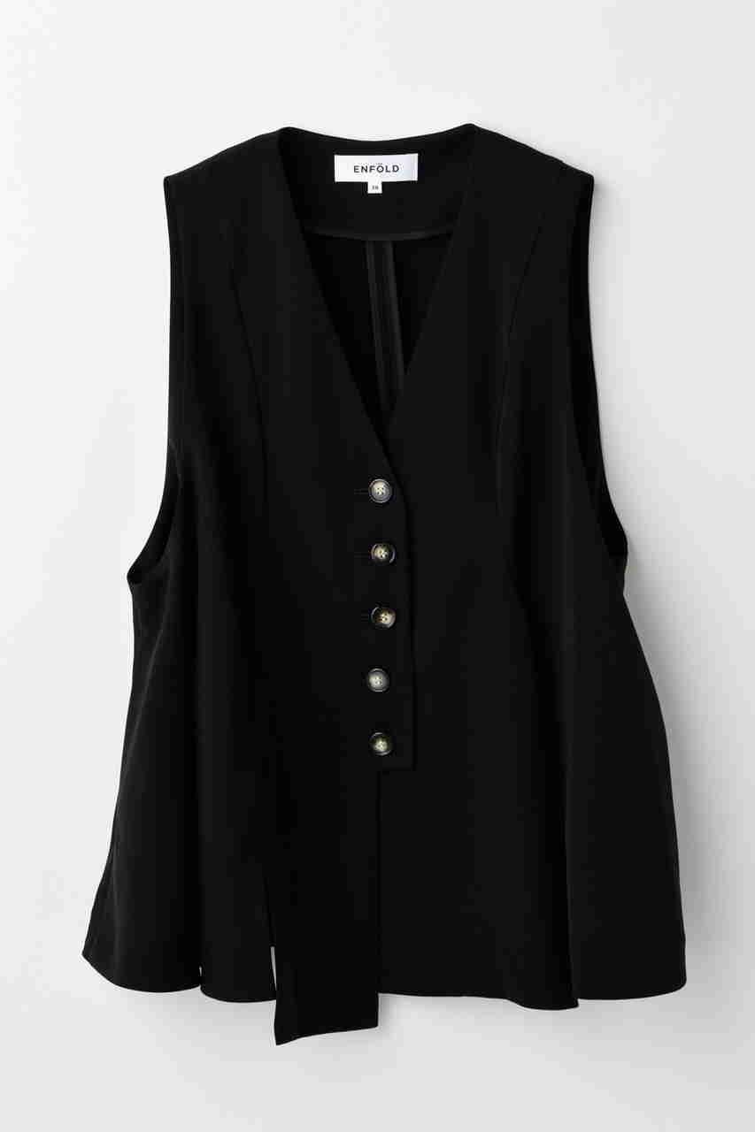 【エンフォルド/ENFOLD】のFLARE VEST/ベスト 人気、トレンドファッション・服の通販 founy(ファニー) 　ファッション　Fashion　レディースファッション　Fashion for Women　アウター　Coat / Outerwear Collection　レディースジャケット・軽アウター　Jackets　おすすめ　Recommended / Our Picks　アシンメトリー　Asymmetrical Style　カッティング　Cutting Detail　ジャケット　Jacket, Outerwear　セットアップ　Set-Up, Coordinated Outfit　ドレープ　Drape, Draping Fabric　フレア　Flare, Flared　ベスト　Vest, Waistcoat　再入荷　Restock / Back in Stock　 other-1|ID: prp329100004621235 ipo3291000000033155460