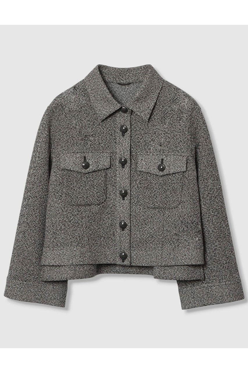 【アナイ/ANAYI】のハードカラミステンカラーブルゾン インテリア・キッズ・メンズ・レディースファッション・服の通販 founy(ファニー) 　ファッション　Fashion　レディースファッション　Fashion for Women　アウター　Coat / Outerwear Collection　レディースジャケット・軽アウター　Jackets　ブルゾンジャケット・スポーティアウター　Blouson Jackets　おすすめ　Recommended / Our Picks　インナー　Innerwear　ジャケット　Jacket, Outerwear　ストレッチ　Stretch, Stretchy Fabric　セットアップ　Set-Up, Coordinated Outfit　ツイード　Twill, Twill Weave　ブルゾン　Blouson, Bomber Jacket　エレガント 上品　Elegant　グレー|ID: prp329100004621239 ipo3291000000035964955