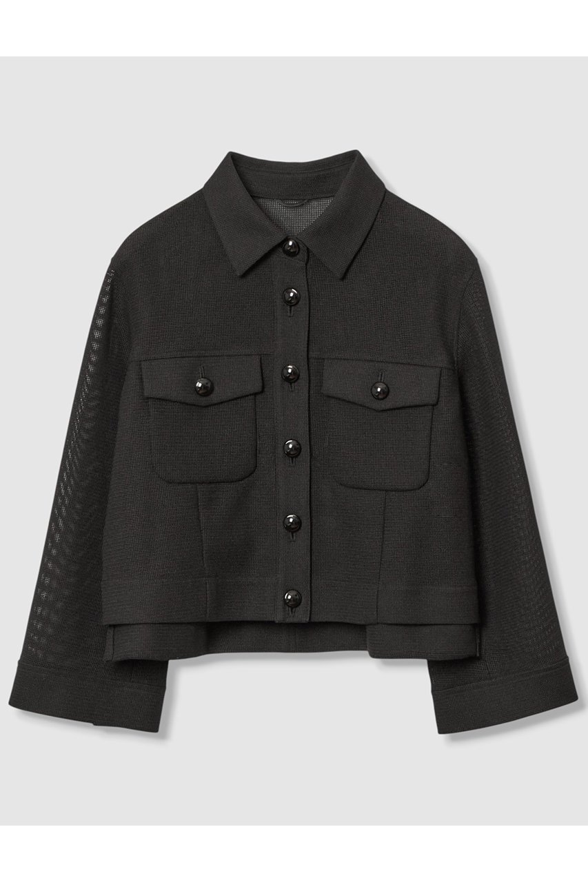 【アナイ/ANAYI】のハードカラミステンカラーブルゾン インテリア・キッズ・メンズ・レディースファッション・服の通販 founy(ファニー) 　ファッション　Fashion　レディースファッション　Fashion for Women　アウター　Coat / Outerwear Collection　レディースジャケット・軽アウター　Jackets　ブルゾンジャケット・スポーティアウター　Blouson Jackets　おすすめ　Recommended / Our Picks　インナー　Innerwear　ジャケット　Jacket, Outerwear　ストレッチ　Stretch, Stretchy Fabric　セットアップ　Set-Up, Coordinated Outfit　ツイード　Twill, Twill Weave　ブルゾン　Blouson, Bomber Jacket　エレガント 上品　Elegant　ブラック|ID: prp329100004621239 ipo3291000000035964956