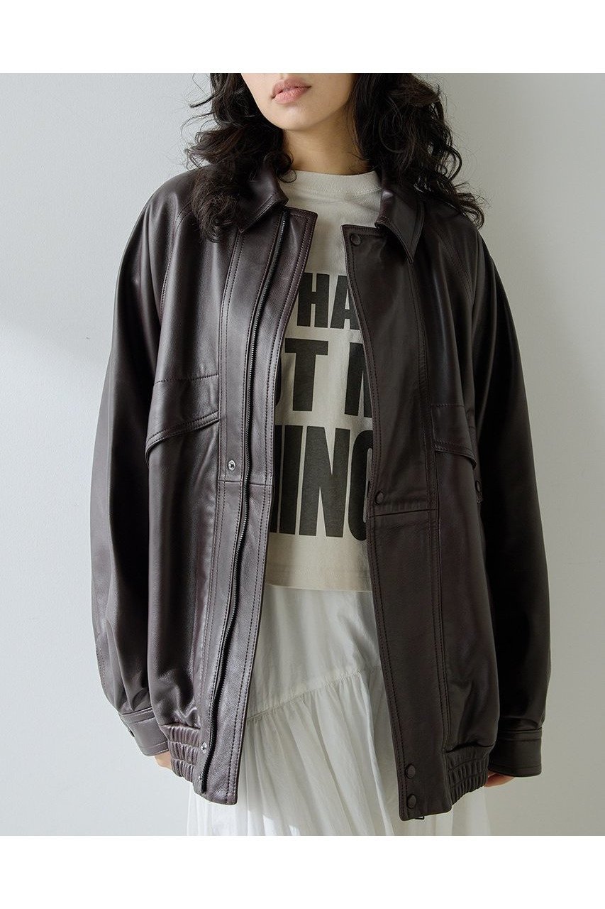 【ウィムガゼット/Whim Gazette】の【GEMINI】レザーブルゾン インテリア・キッズ・メンズ・レディースファッション・服の通販 founy(ファニー) 　ファッション　Fashion　レディースファッション　Fashion for Women　アウター　Coat / Outerwear Collection　レディースジャケット・軽アウター　Jackets　ブルゾンジャケット・スポーティアウター　Blouson Jackets　2025年　2025　2025-2026秋冬・A/W　Autumn/Winter 2025–26 AW25–26　おすすめ　Recommended / Our Picks　ジャケット　Jacket, Outerwear　トレンド　Trend, Trending Now　フロント　Front, Front Design　ブルゾン　Blouson, Bomber Jacket　A/W・秋冬　Autumn/Winter　ダークブラウン|ID: prp329100004621243 ipo3291000000033155519