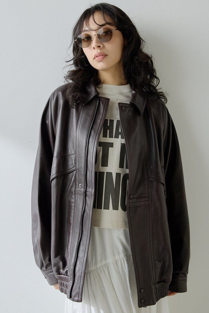 【ウィムガゼット/Whim Gazette】の【GEMINI】レザーブルゾン インテリア・キッズ・メンズ・レディースファッション・服の通販 founy(ファニー) https://founy.com/ ファッション Fashion レディースファッション Fashion for Women アウター Coat / Outerwear Collection レディースジャケット・軽アウター Jackets ブルゾンジャケット・スポーティアウター Blouson Jackets おすすめ Recommended / Our Picks ジャケット Jacket, Outerwear トレンド Trend, Trending Now フロント Front, Front Design ブルゾン Blouson, Bomber Jacket |ID: prp329100004621243 ipo3291000000035651112