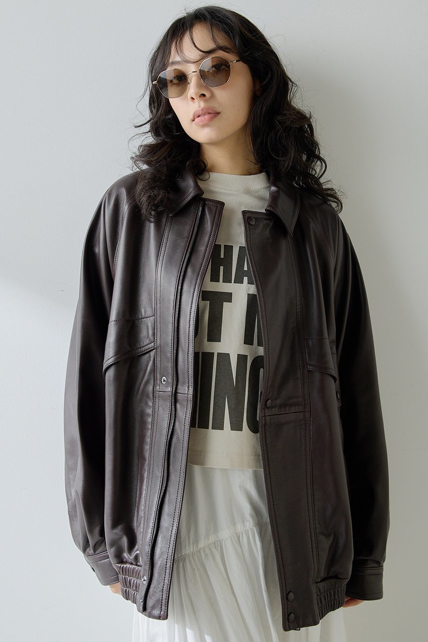 【ウィムガゼット/Whim Gazette】の【GEMINI】レザーブルゾン 人気、トレンドファッション・服の通販 founy(ファニー) 　ファッション　Fashion　レディースファッション　Fashion for Women　アウター　Coat / Outerwear Collection　レディースジャケット・軽アウター　Jackets　ブルゾンジャケット・スポーティアウター　Blouson Jackets　おすすめ　Recommended / Our Picks　ジャケット　Jacket, Outerwear　トレンド　Trend, Trending Now　フロント　Front, Front Design　ブルゾン　Blouson, Bomber Jacket　 other-1|ID: prp329100004621243 ipo3291000000036225707