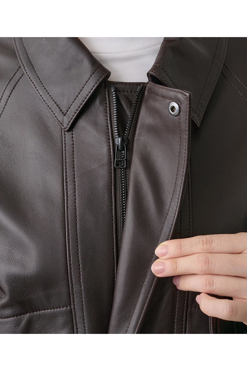 【ウィムガゼット/Whim Gazette】の【GEMINI】レザーブルゾン 人気、トレンドファッション・服の通販 founy(ファニー) 　ファッション　Fashion　レディースファッション　Fashion for Women　アウター　Coat / Outerwear Collection　レディースジャケット・軽アウター　Jackets　ブルゾンジャケット・スポーティアウター　Blouson Jackets　おすすめ　Recommended / Our Picks　ジャケット　Jacket, Outerwear　トレンド　Trend, Trending Now　フロント　Front, Front Design　ブルゾン　Blouson, Bomber Jacket　other-7|ID: prp329100004621243 ipo3291000000036225714