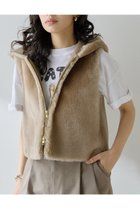 【ウィムガゼット/Whim Gazette】のムートンフードジレ 人気、トレンドファッション・服の通販 founy(ファニー) ファッション Fashion レディースファッション Fashion for Women アウター Coat / Outerwear Collection レディースジャケット・軽アウター Jackets コンパクト Compact, Small Size ジャケット Jacket, Outerwear ストレート Straight, Straight Cut ベスト Vest, Waistcoat A/W・秋冬 Autumn/Winter エレガント 上品 Elegant 2025年 2025 2025-2026秋冬・A/W Autumn/Winter 2025–26 AW25–26 thumbnail ベージュ|ID: prp329100004621247 ipo3291000000033155562