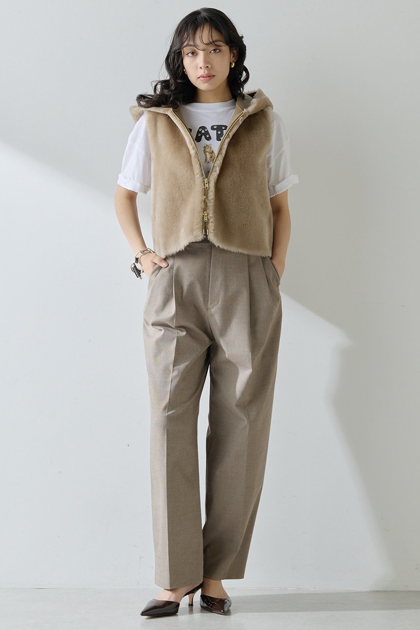 【ウィムガゼット/Whim Gazette】のムートンフードジレ 人気、トレンドファッション・服の通販 founy(ファニー) ファッション Fashion レディースファッション Fashion for Women アウター Coat / Outerwear Collection レディースジャケット・軽アウター Jackets コンパクト Compact, Small Size ジャケット Jacket, Outerwear ストレート Straight, Straight Cut ベスト Vest, Waistcoat A/W・秋冬 Autumn/Winter エレガント 上品 Elegant other-2|ID: prp329100004621247 ipo3291000000035826373