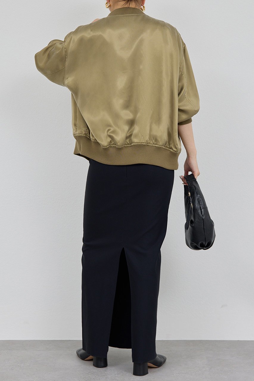 【ガリャルダガランテ/GALLARDAGALANTE】のキュプラサテンブルゾン 人気、トレンドファッション・服の通販 founy(ファニー) 　ファッション　Fashion　レディースファッション　Fashion for Women　アウター　Coat / Outerwear Collection　レディースジャケット・軽アウター　Jackets　ブルゾンジャケット・スポーティアウター　Blouson Jackets　2025年　2025　2025-2026秋冬・A/W　Autumn/Winter 2025–26 AW25–26　おすすめ　Recommended / Our Picks　サテン　Satin, Glossy Fabric　ジャケット　Jacket, Outerwear　タイトスカート　Pencil Skirt, Tight Skirt　ブルゾン　Blouson, Bomber Jacket　ミックス　Mix, Mixed Style　エレガント 上品　Elegant　A/W・秋冬　Autumn/Winter　other-5|ID: prp329100004621249 ipo3291000000033155581