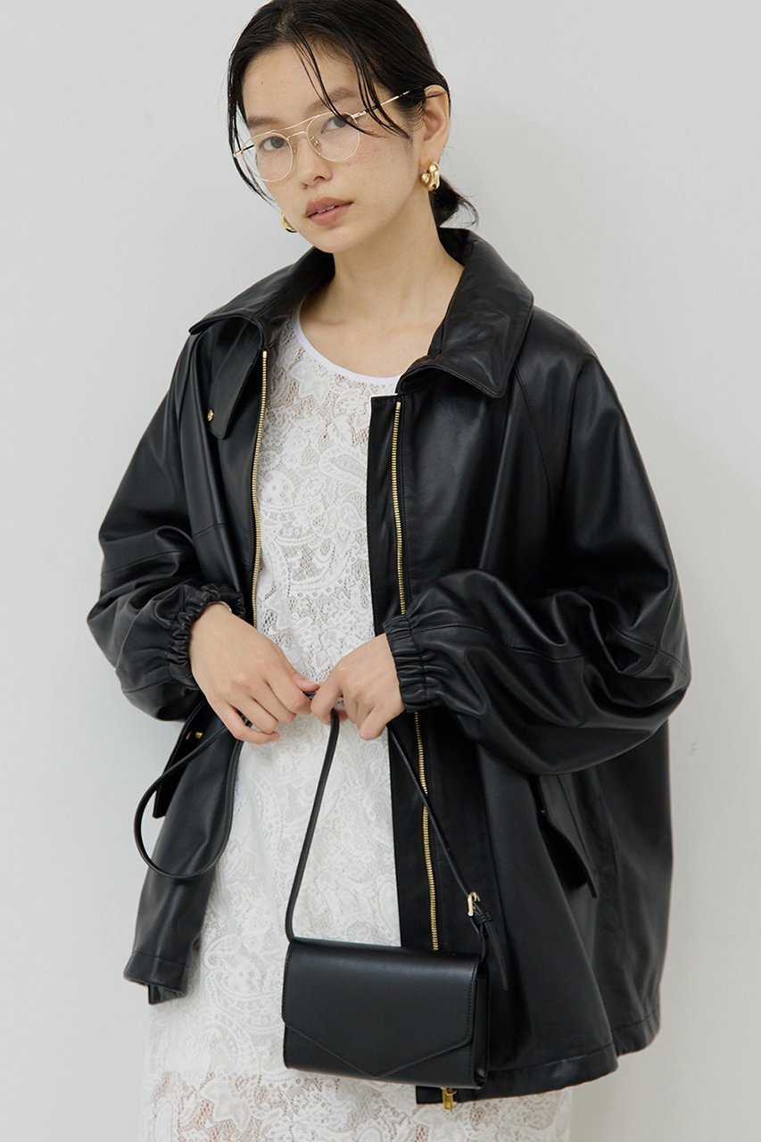 【ガリャルダガランテ/GALLARDAGALANTE】のレザーブルゾン 人気、トレンドファッション・服の通販 founy(ファニー) 　ファッション　Fashion　レディースファッション　Fashion for Women　アウター　Coat / Outerwear Collection　レディースジャケット・軽アウター　Jackets　ブルゾンジャケット・スポーティアウター　Blouson Jackets　2025年　2025　2025-2026秋冬・A/W　Autumn/Winter 2025–26 AW25–26　おすすめ　Recommended / Our Picks　ジャケット　Jacket, Outerwear　フェミニン　Feminine, Girly　ブルゾン　Blouson, Bomber Jacket　ポケット　Pocket, Pocket Detail　A/W・秋冬　Autumn/Winter　other-6|ID: prp329100004621251 ipo3291000000033155597