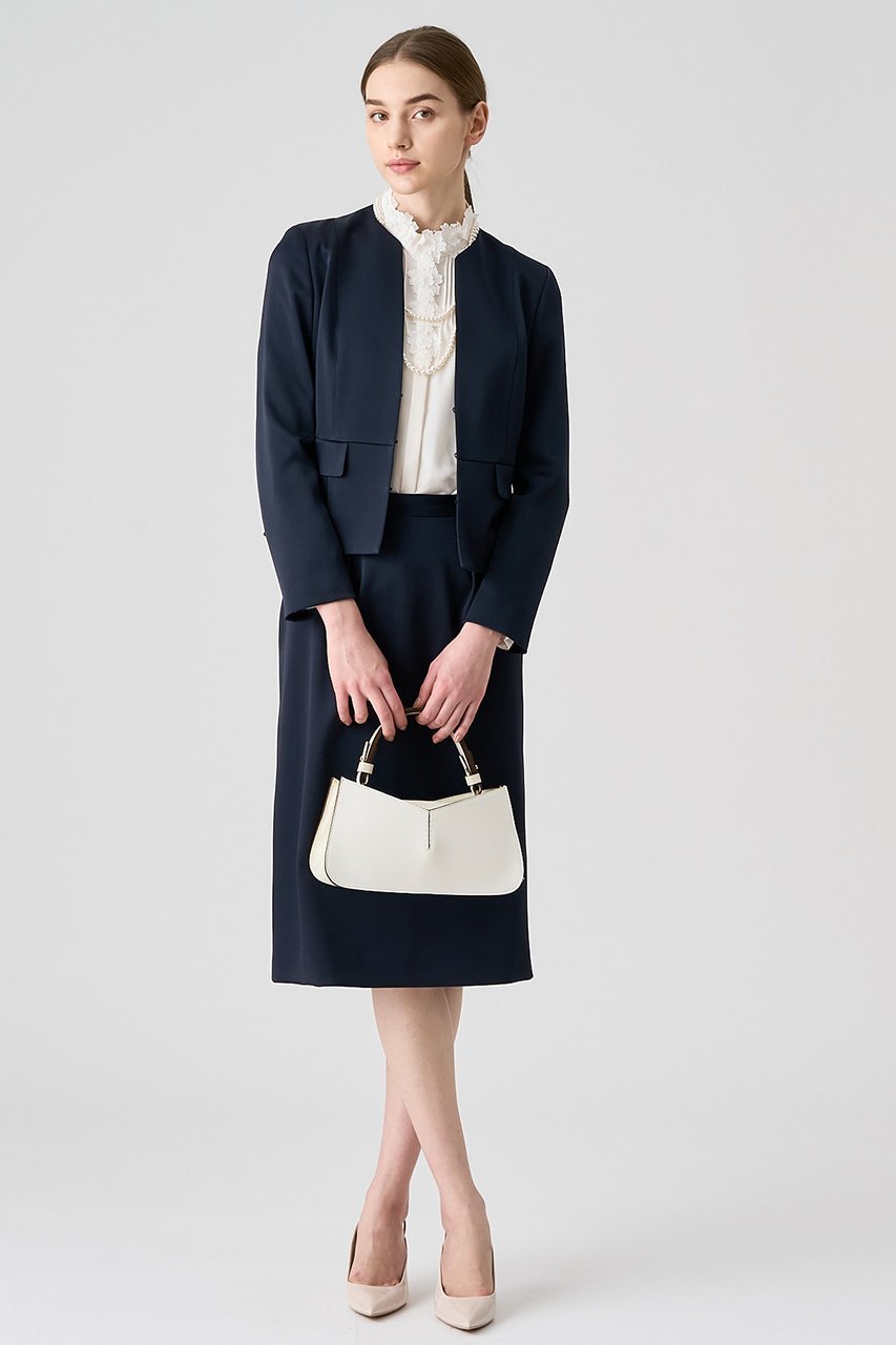 【アナイ/ANAYI】のトリアセサテンペプラムジャケット 人気、トレンドファッション・服の通販 founy(ファニー) 　ファッション　Fashion　レディースファッション　Fashion for Women　アウター　Coat / Outerwear Collection　レディースジャケット・軽アウター　Jackets　エレガント 上品　Elegant　サテン　Satin, Glossy Fabric　シェイプ　Shape, Slim Fit　ジャケット　Jacket, Outerwear　デコルテ　Décolleté, Neckline　フラップ　Flap, Flap Pocket　フロント　Front, Front Design　ペプラム　Peplum, Flared Hem　ポケット　Pocket, Pocket Detail　再入荷　Restock / Back in Stock　吸水　Absorbent, Quick-Dry　other-5|ID: prp329100004621255 ipo3291000000033155625