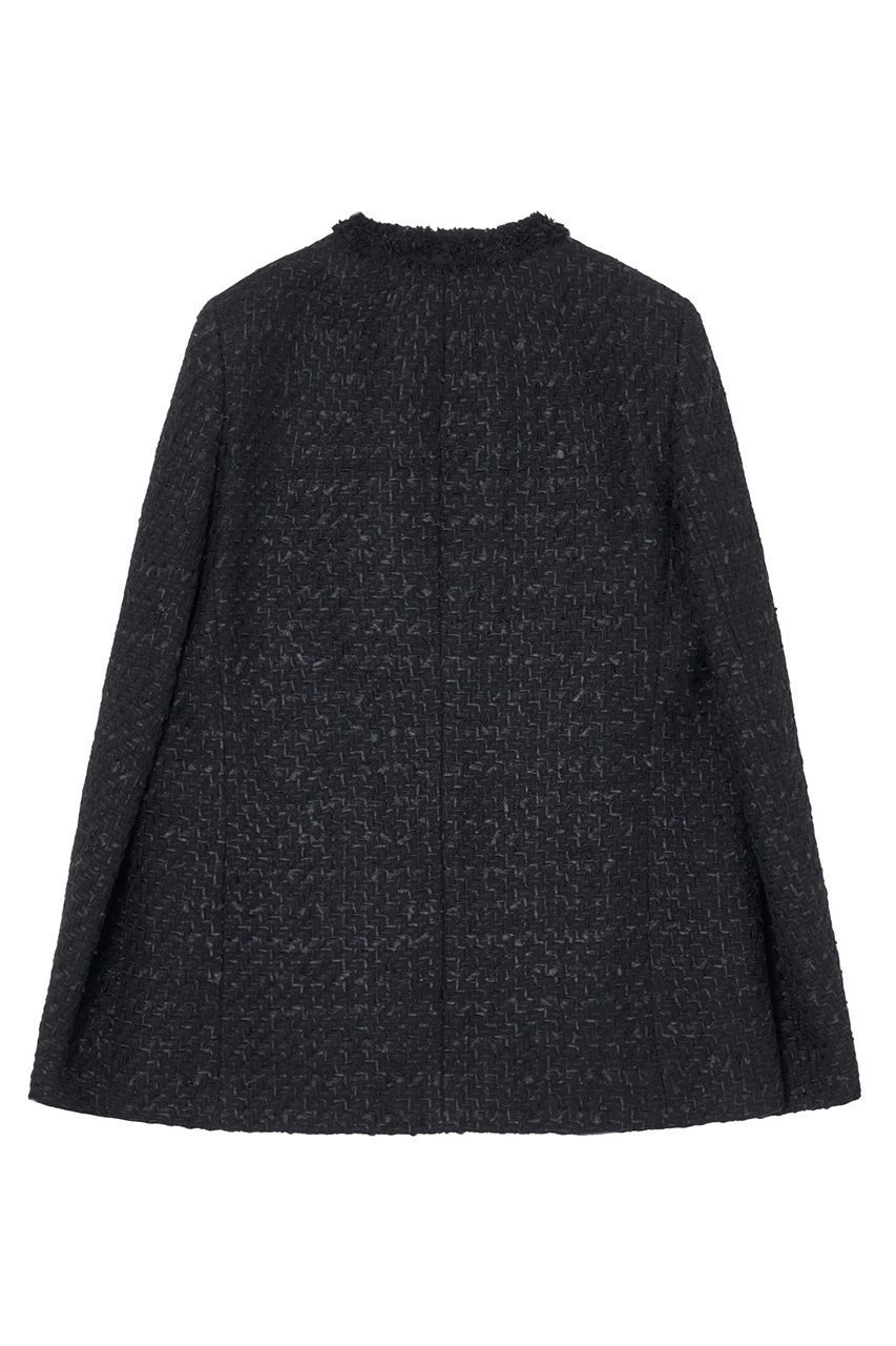 【アナイ/ANAYI】のミックスツイードロングノーカラージャケット 人気、トレンドファッション・服の通販 founy(ファニー) 　ファッション　Fashion　レディースファッション　Fashion for Women　アウター　Coat / Outerwear Collection　レディースジャケット・軽アウター　Jackets　ノーカラージャケット / シンプル上品コーデ　Collarless Jackets　オケージョン　Occasion Wear　コンパクト　Compact, Small Size　シフォン　Chiffon, Lightweight Fabric　ジャケット　Jacket, Outerwear　ツイード／ツィード　Choker, Choker Necklace　ツイード　Twill, Twill Weave　ハーフ　Half, Half-Length　フリンジ　Fringe, Tassel　フロント　Front, Front Design　ミックス　Mix, Mixed Style　メタル　Metal, Metal Parts　再入荷　Restock / Back in Stock　セレモニー　Ceremony　other-2|ID: prp329100004621257 ipo3291000000033155635